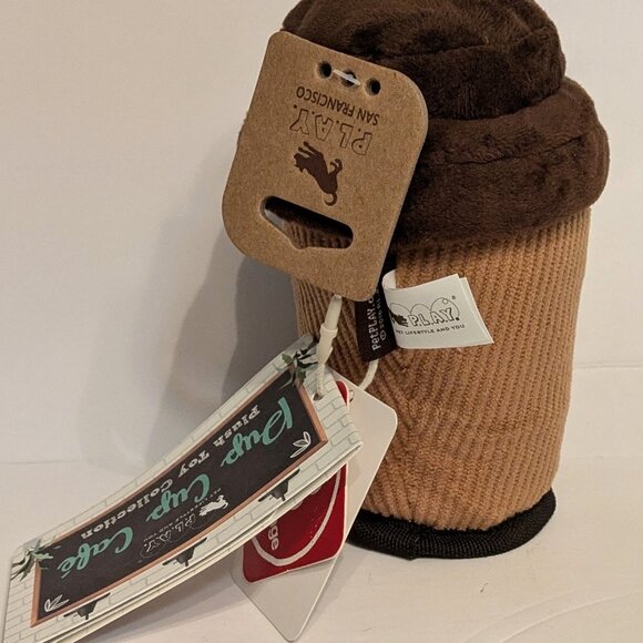 P.L.A.Y. - Doggo's Java Plush Dog Toy - w/Removeable Lid - Picture 3 of 4